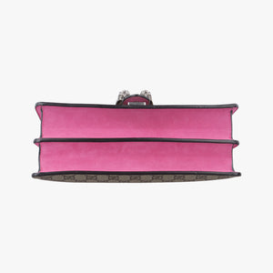 Pre-owned Gucci Dionysus Brown×pink PVC coated canvas 400249 shoulderbag | stylenewstar