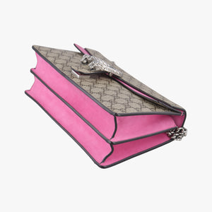 Pre-owned Gucci Dionysus Brown×pink PVC coated canvas 400249 shoulderbag | stylenewstar