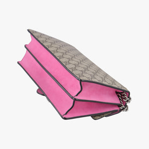 Pre-owned Gucci Dionysus Brown×pink PVC coated canvas 400249 shoulderbag | stylenewstar