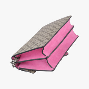 Pre-owned Gucci Dionysus Brown×pink PVC coated canvas 400249 shoulderbag | stylenewstar