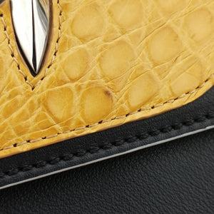 Vintage Fendi Baguette Black×yellow×Red Leather 8BR600 shoulderbag | stylenewstar