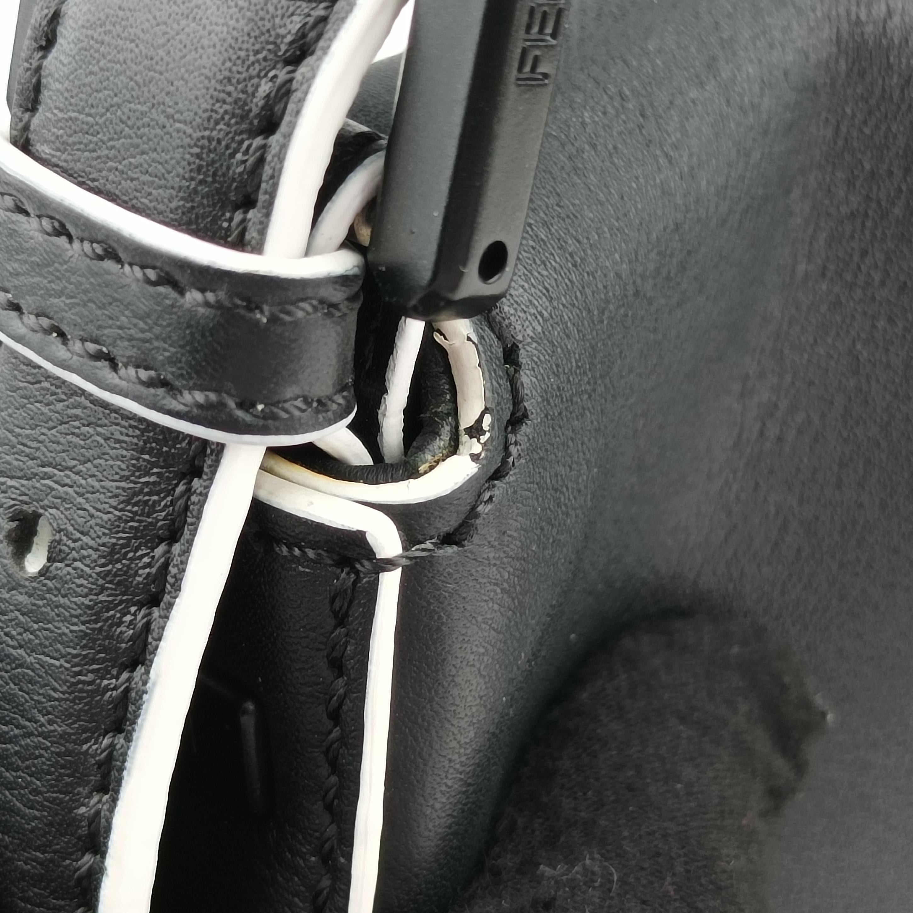 Vintage Fendi Baguette Black×yellow×Red Leather 8BR600 shoulderbag | stylenewstar