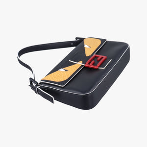 Vintage Fendi Baguette Black×yellow×Red Leather 8BR600 shoulderbag | stylenewstar