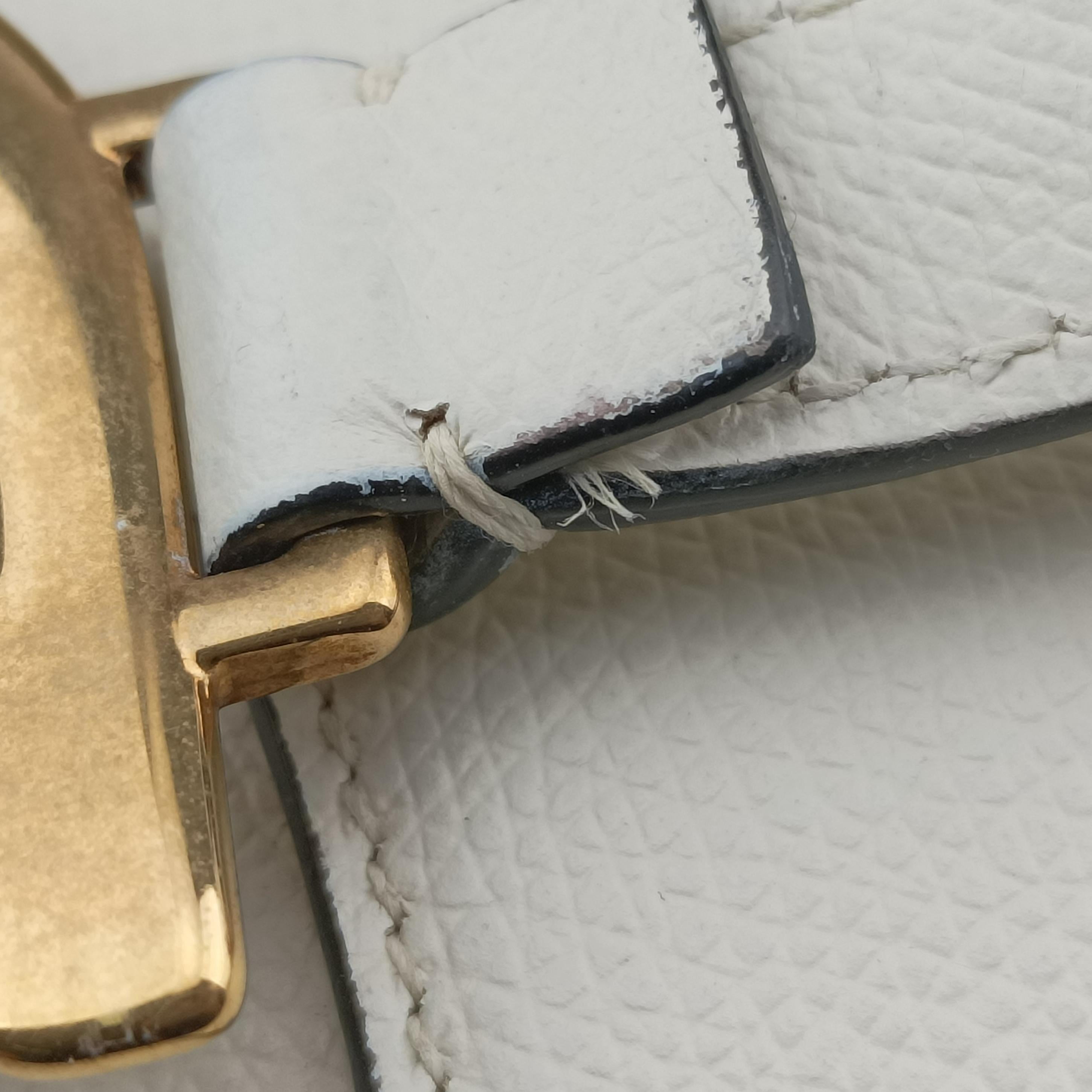 Pre-owned Christian Dior Saddle White Leather  handbag | stylenewstar