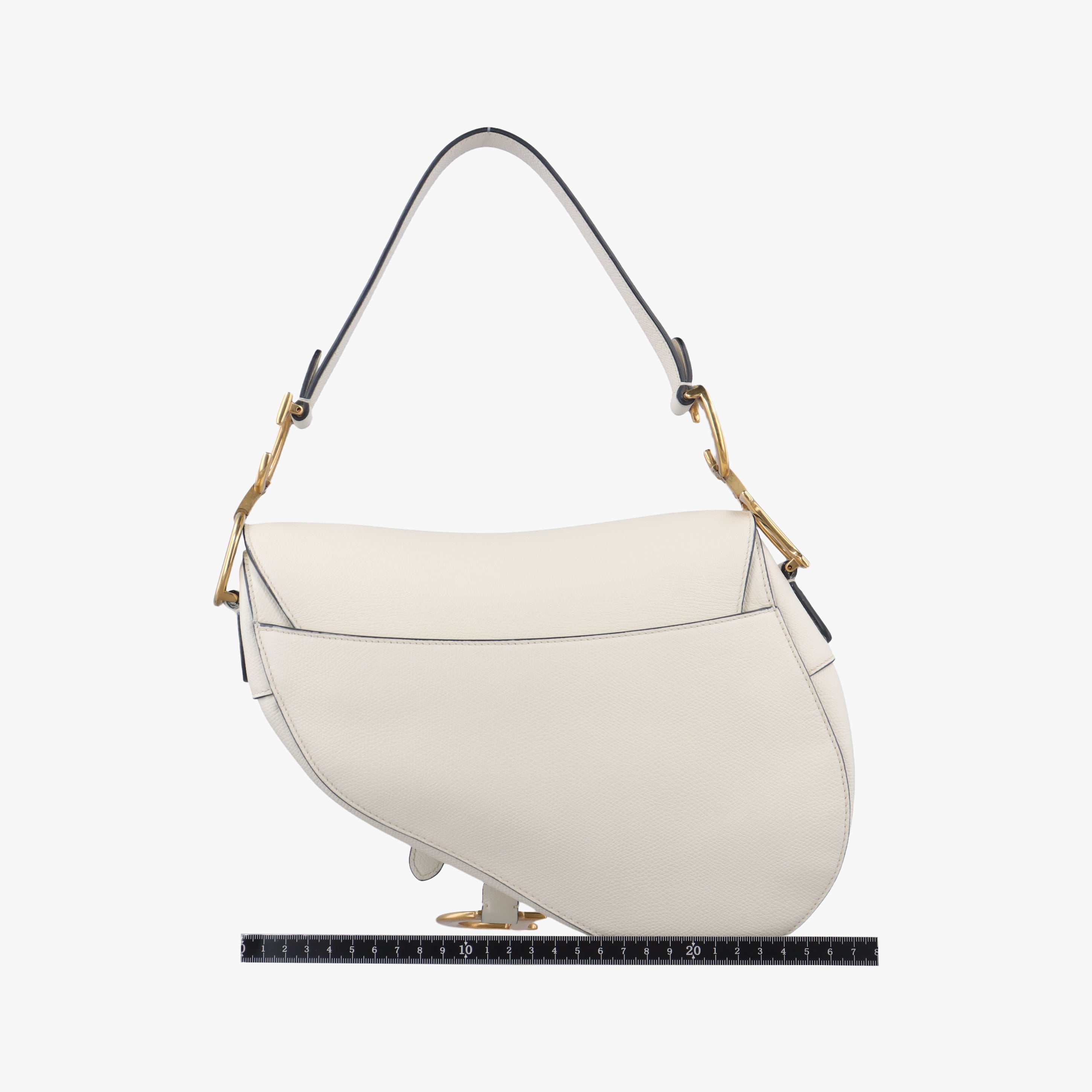 Pre-owned Christian Dior Saddle White Leather  handbag | stylenewstar