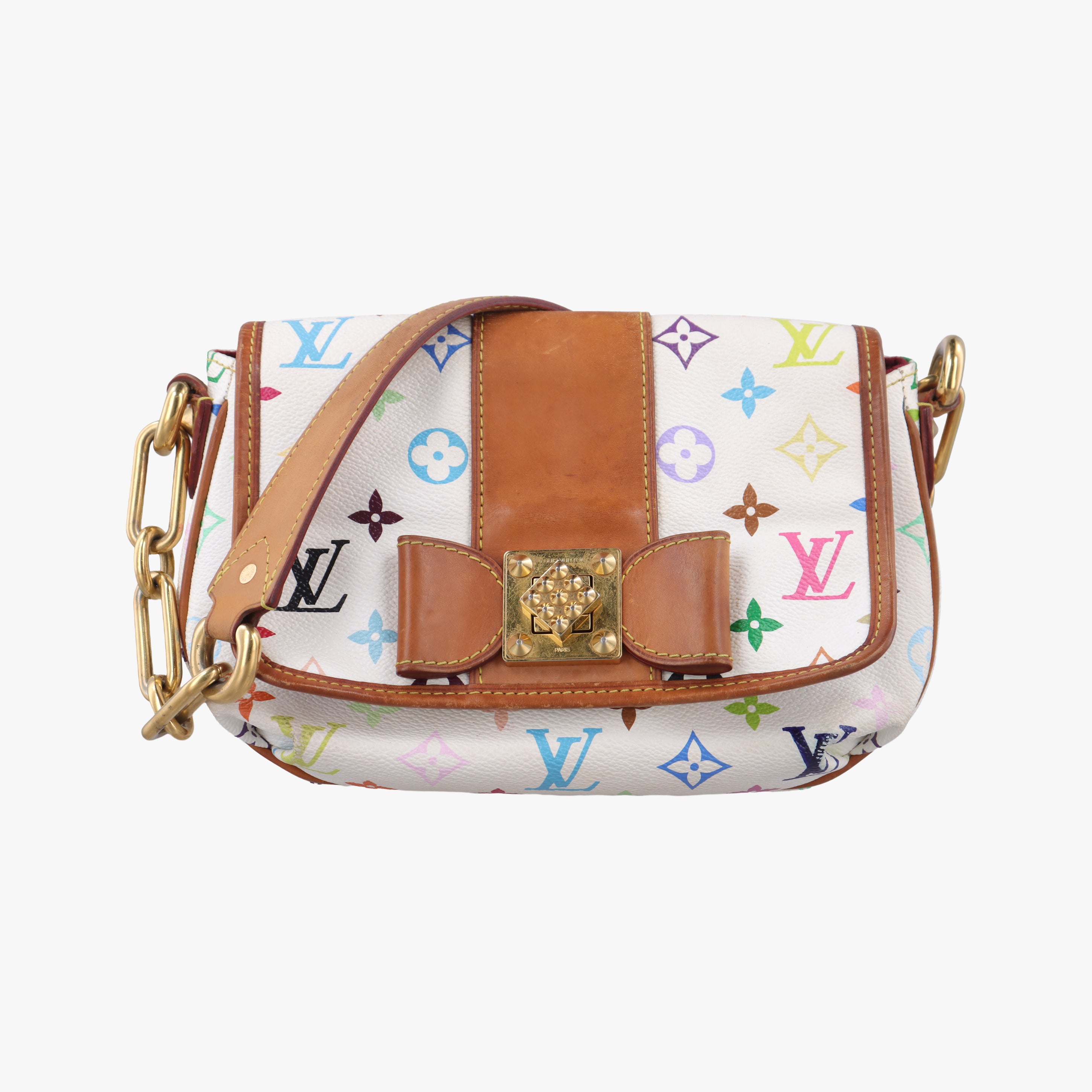 Pre-owned Louis Vuitton Patty white Monogram Multicolor M40305 handbag | stylenewstar
