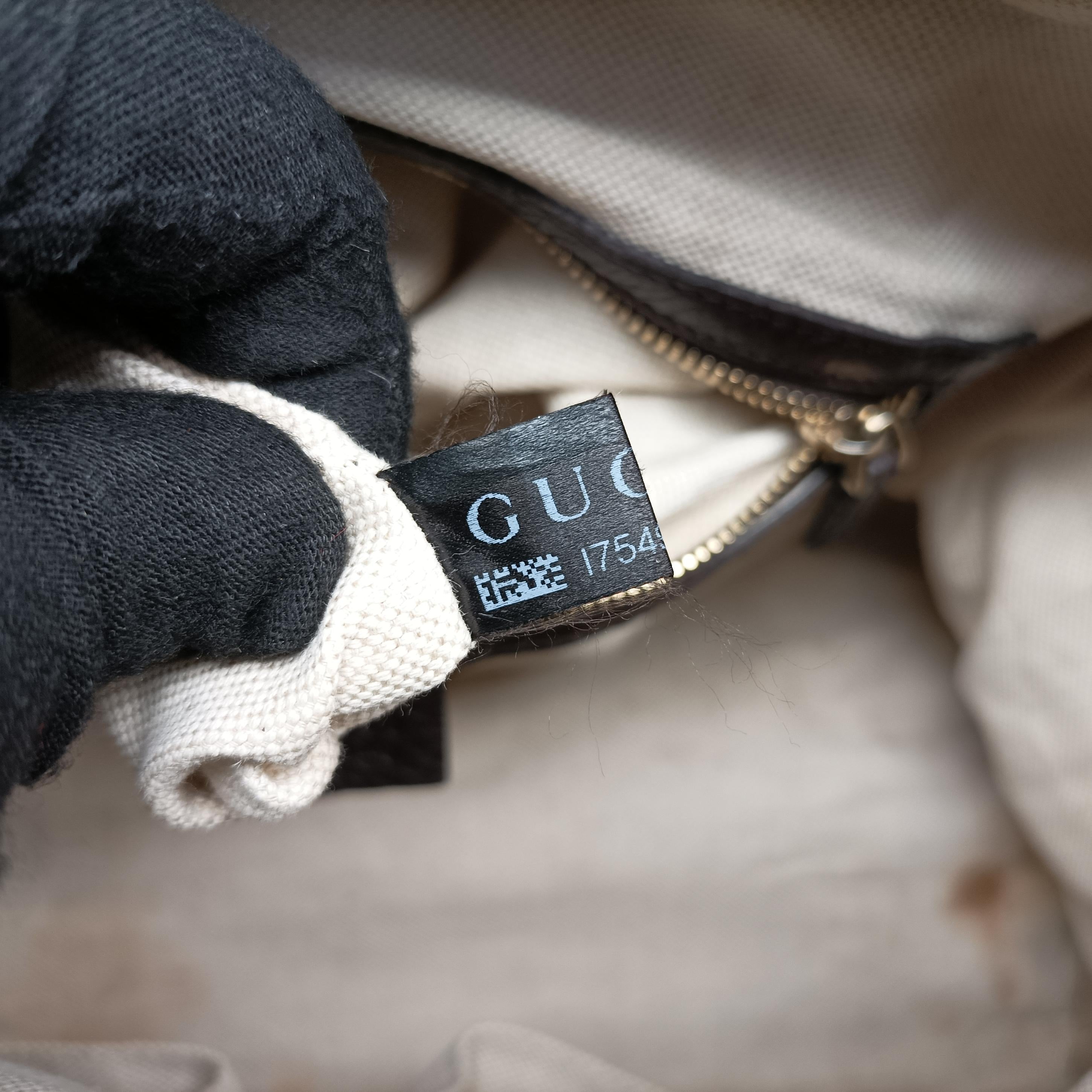 Pre-owned Gucci Sherry Line Brown leather 247205 handbag | stylenewstar