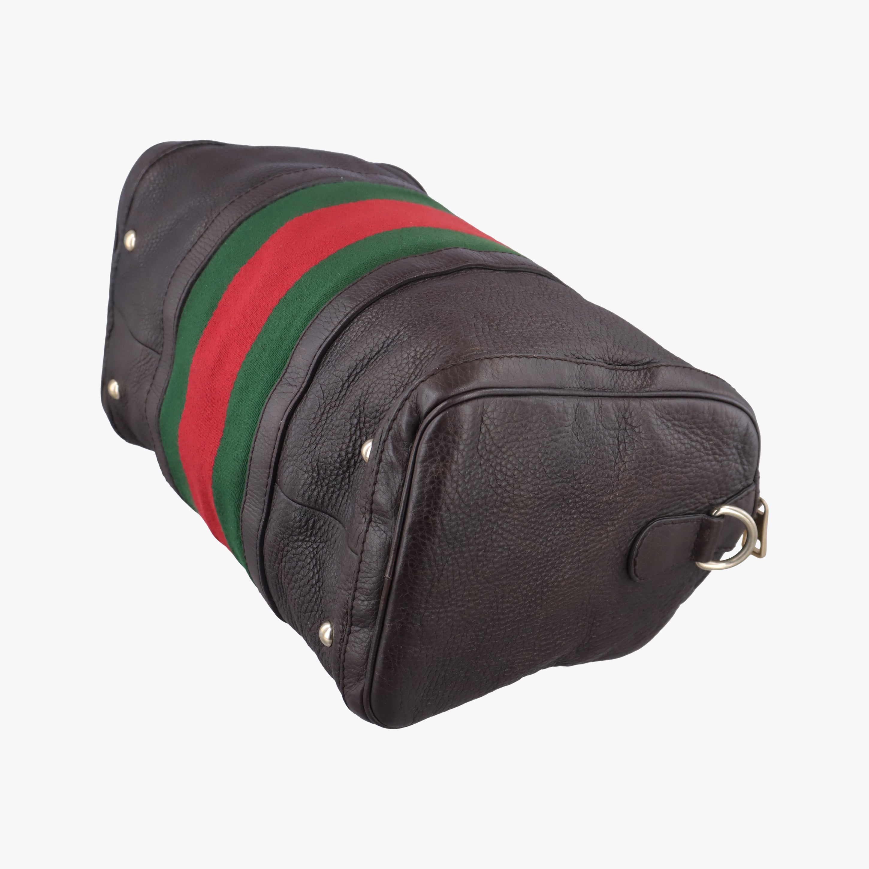 Pre-owned Gucci Sherry Line Brown leather 247205 handbag | stylenewstar