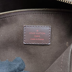 Pre-owned Louis Vuitton Damier Portobello PM Ebene Damier PVC coated canvas leather N41184 handbag | stylenewstar