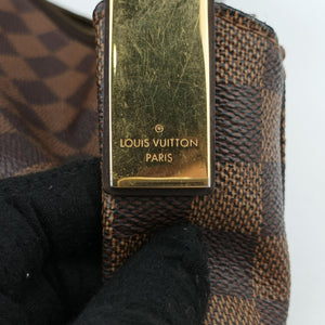 Pre-owned Louis Vuitton Damier Portobello PM Ebene Damier PVC coated canvas leather N41184 handbag | stylenewstar