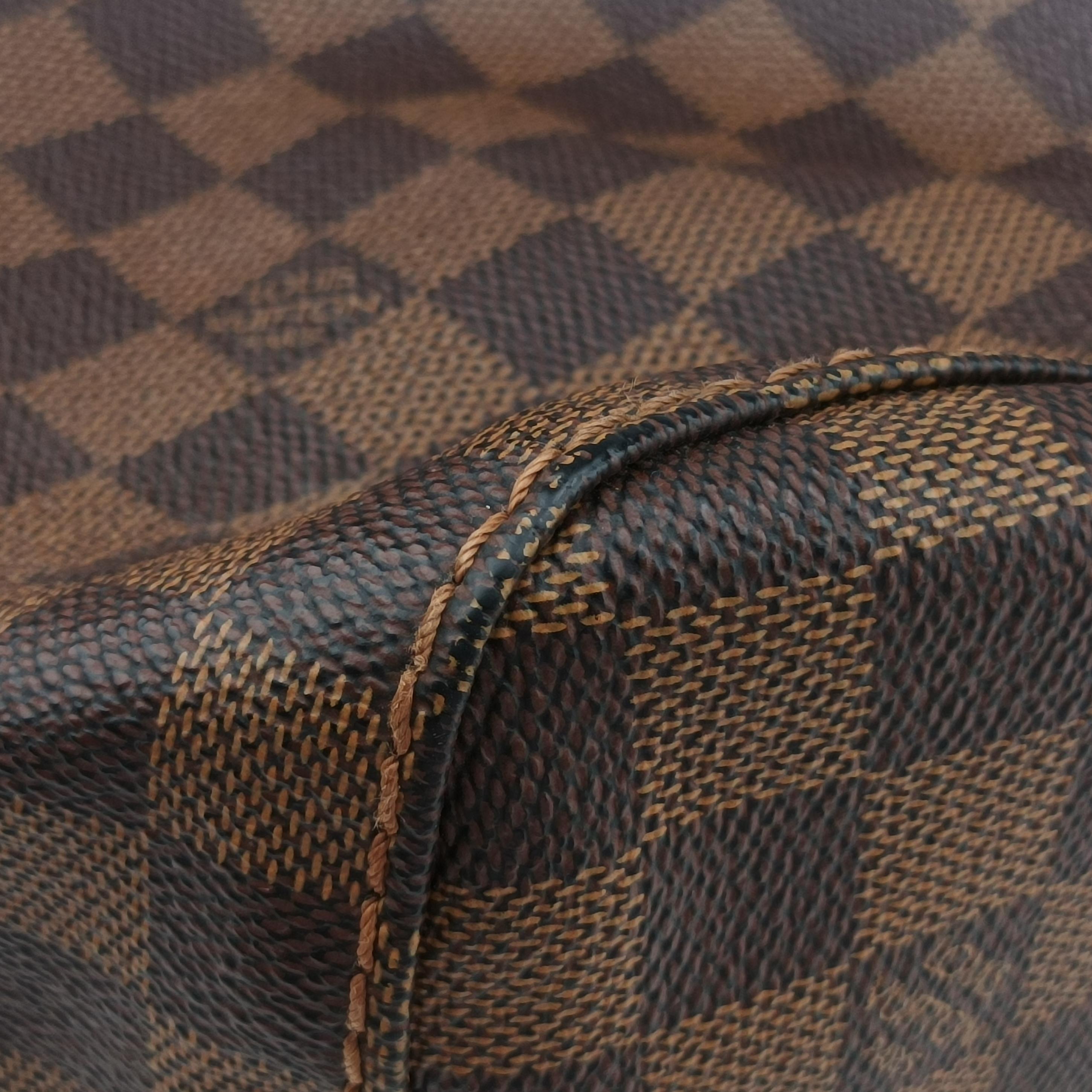 Pre-owned Louis Vuitton Damier Portobello PM Ebene Damier PVC coated canvas leather N41184 handbag | stylenewstar