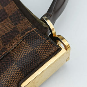 Pre-owned Louis Vuitton Damier Portobello PM Ebene Damier PVC coated canvas leather N41184 handbag | stylenewstar