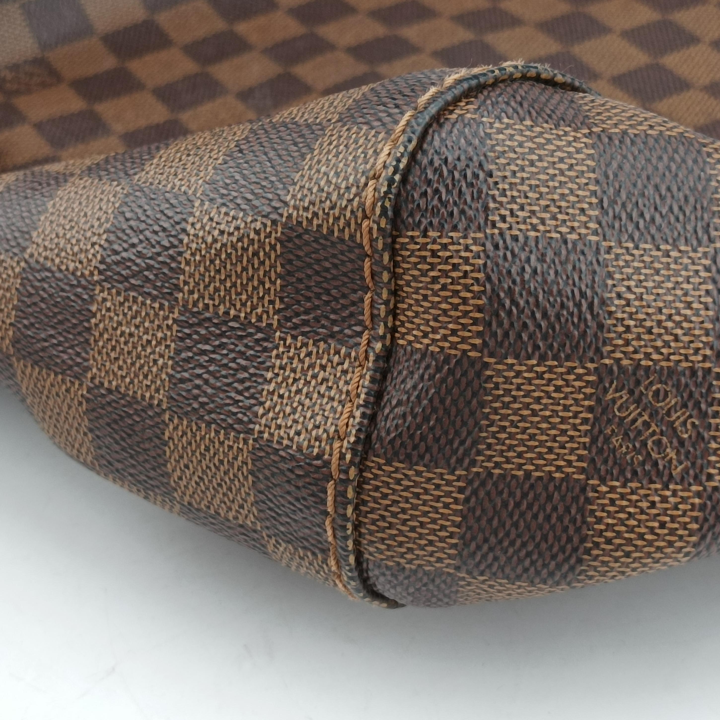 Pre-owned Louis Vuitton Damier Portobello PM Ebene Damier PVC coated canvas leather N41184 handbag | stylenewstar