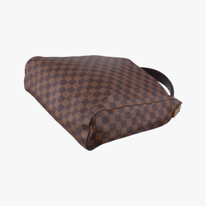 Pre-owned Louis Vuitton Damier Portobello PM Ebene Damier PVC coated canvas leather N41184 handbag | stylenewstar