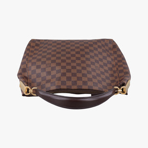 Pre-owned Louis Vuitton Damier Portobello PM Ebene Damier PVC coated canvas leather N41184 handbag | stylenewstar