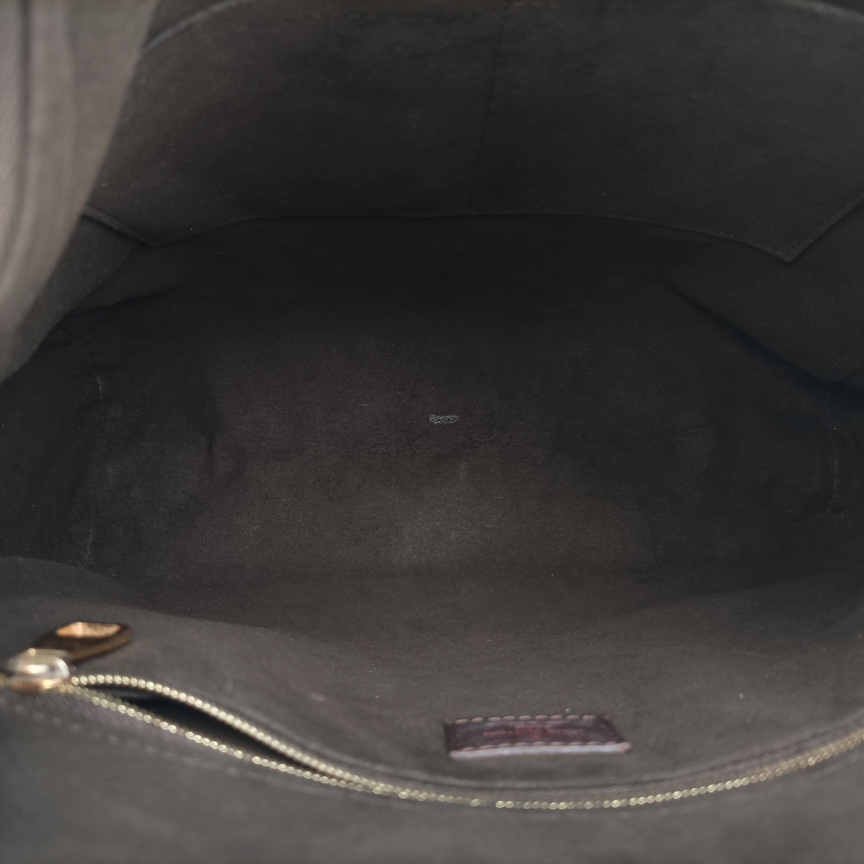 Pre-owned Louis Vuitton Damier Portobello PM Ebene Damier PVC coated canvas leather N41184 handbag | stylenewstar