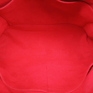 Pre-owned Louis Vuitton PALLAS brown×CERISE Monogram Canvas×calf leather M41175 shoulderbag | stylenewstar