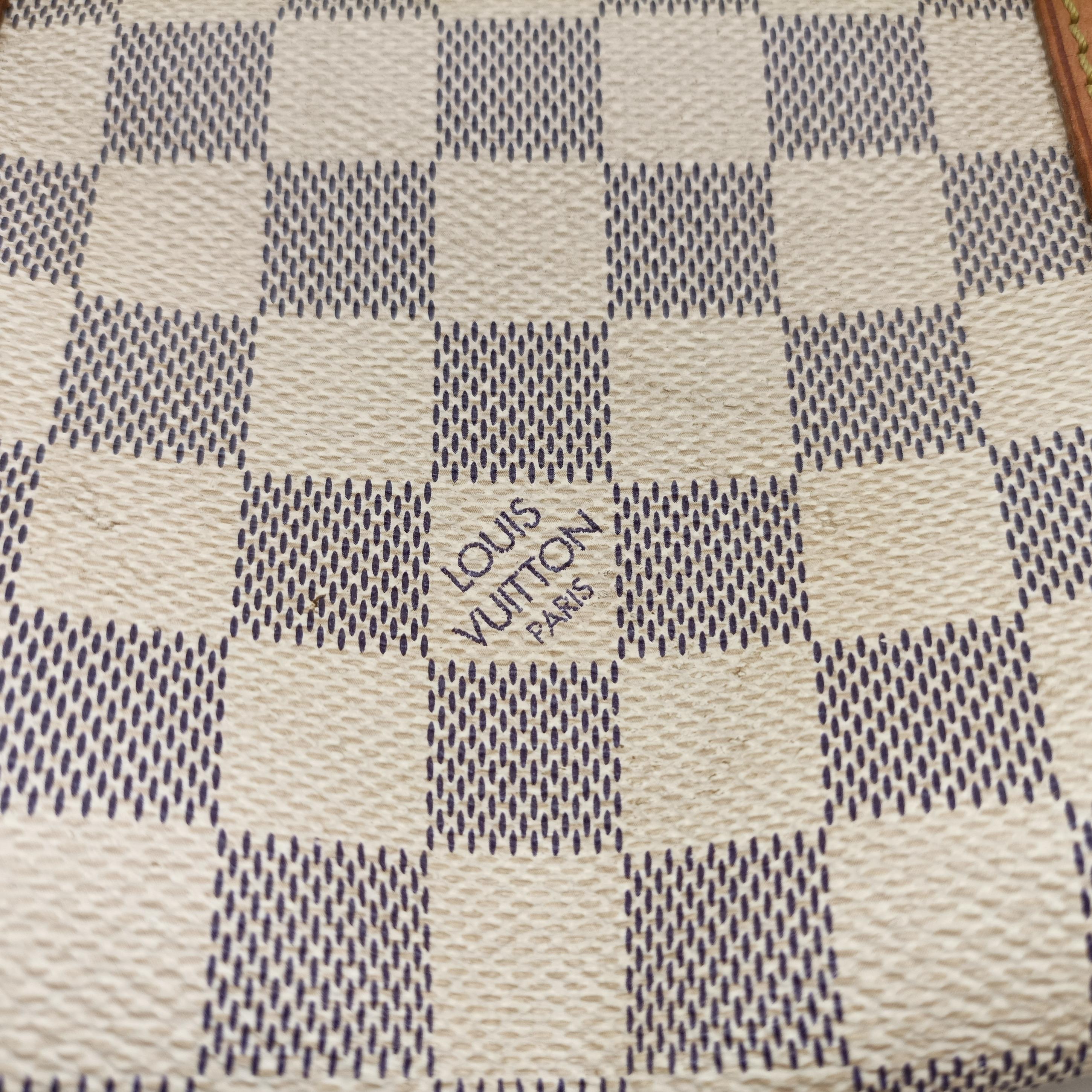 Pre-owned Louis Vuitton Keepall Bandouliere 55 Azur Damier Canvas N41429 handbag | stylenewstar