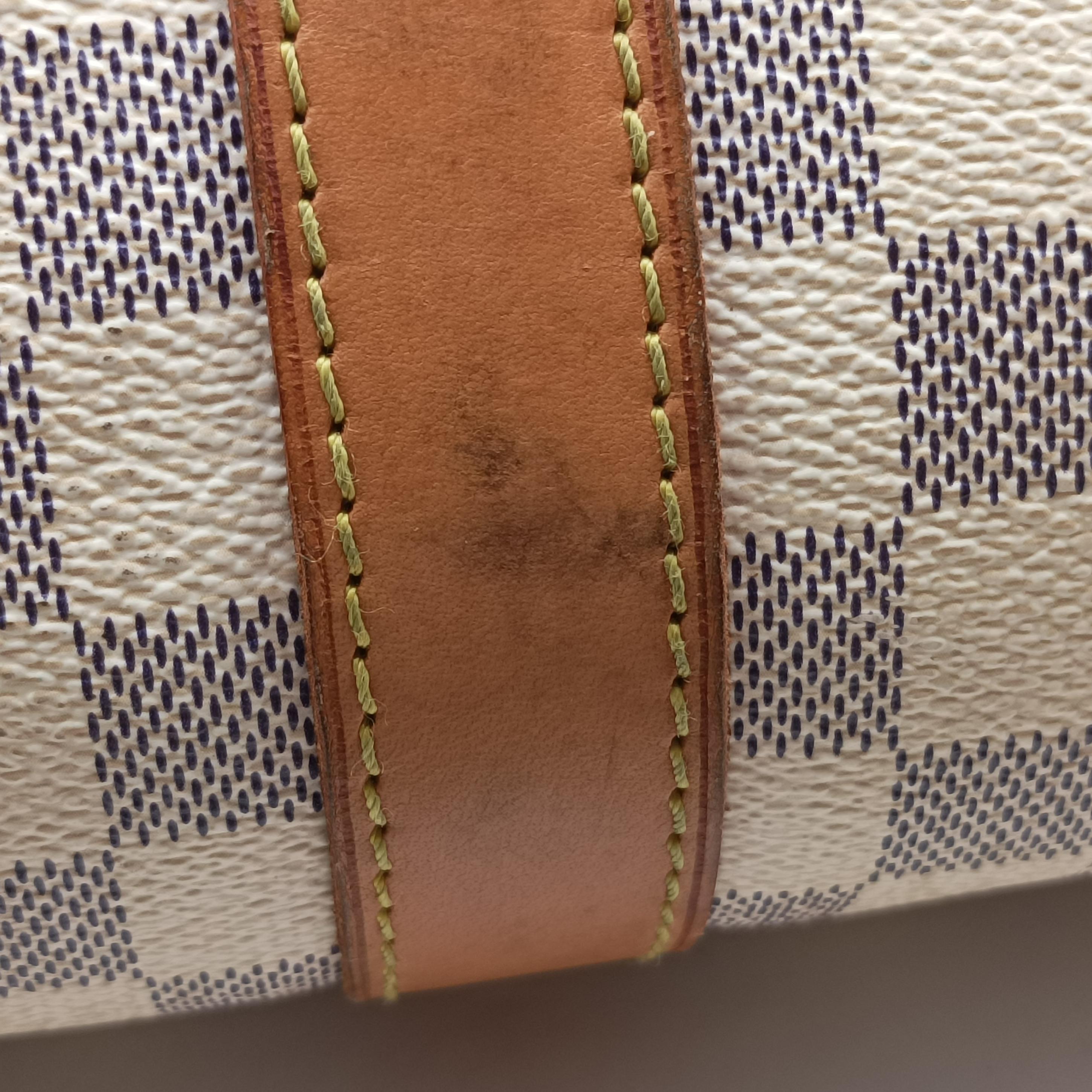 Pre-owned Louis Vuitton Keepall Bandouliere 55 Azur Damier Canvas N41429 handbag | stylenewstar