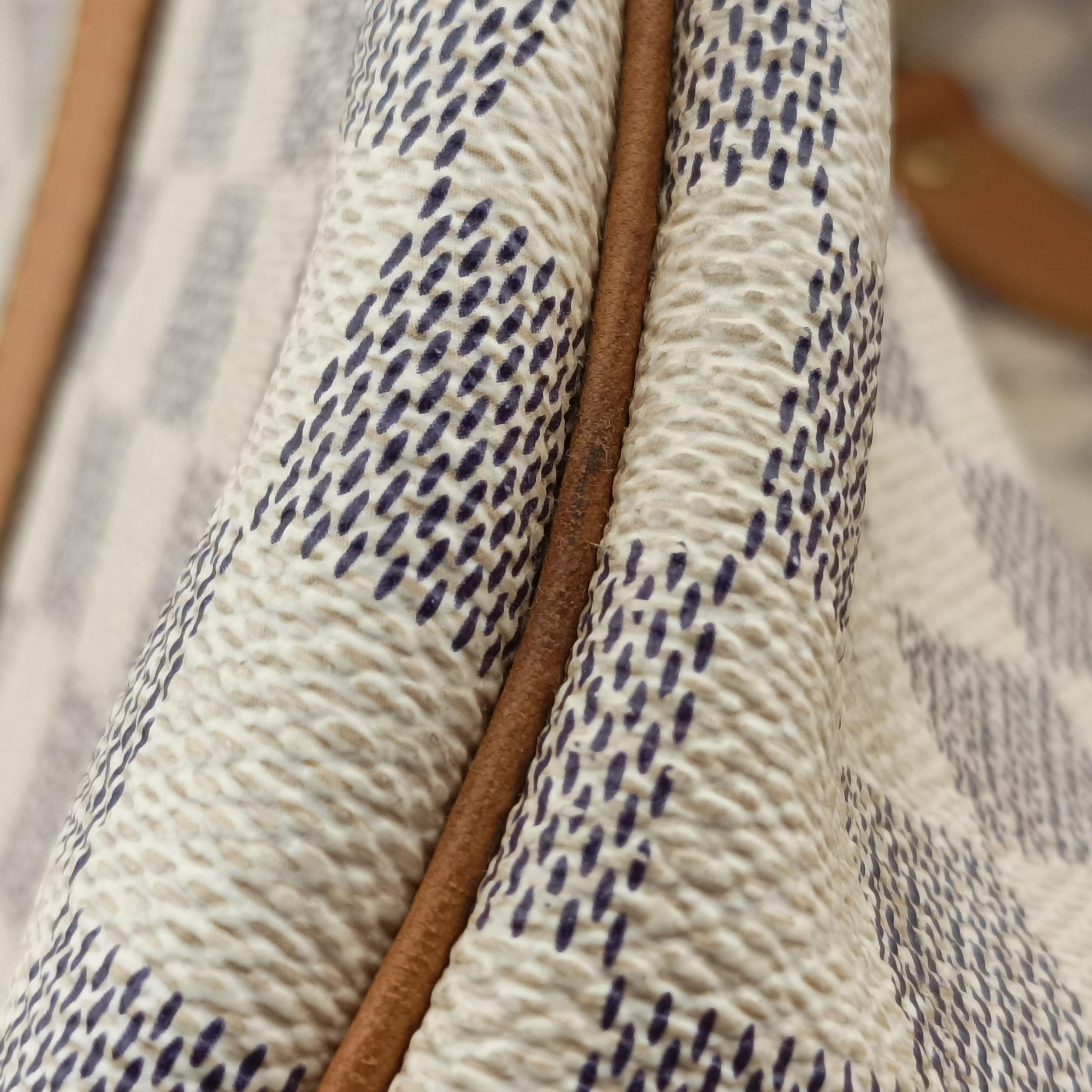 Pre-owned Louis Vuitton Keepall Bandouliere 55 Azur Damier Canvas N41429 handbag | stylenewstar