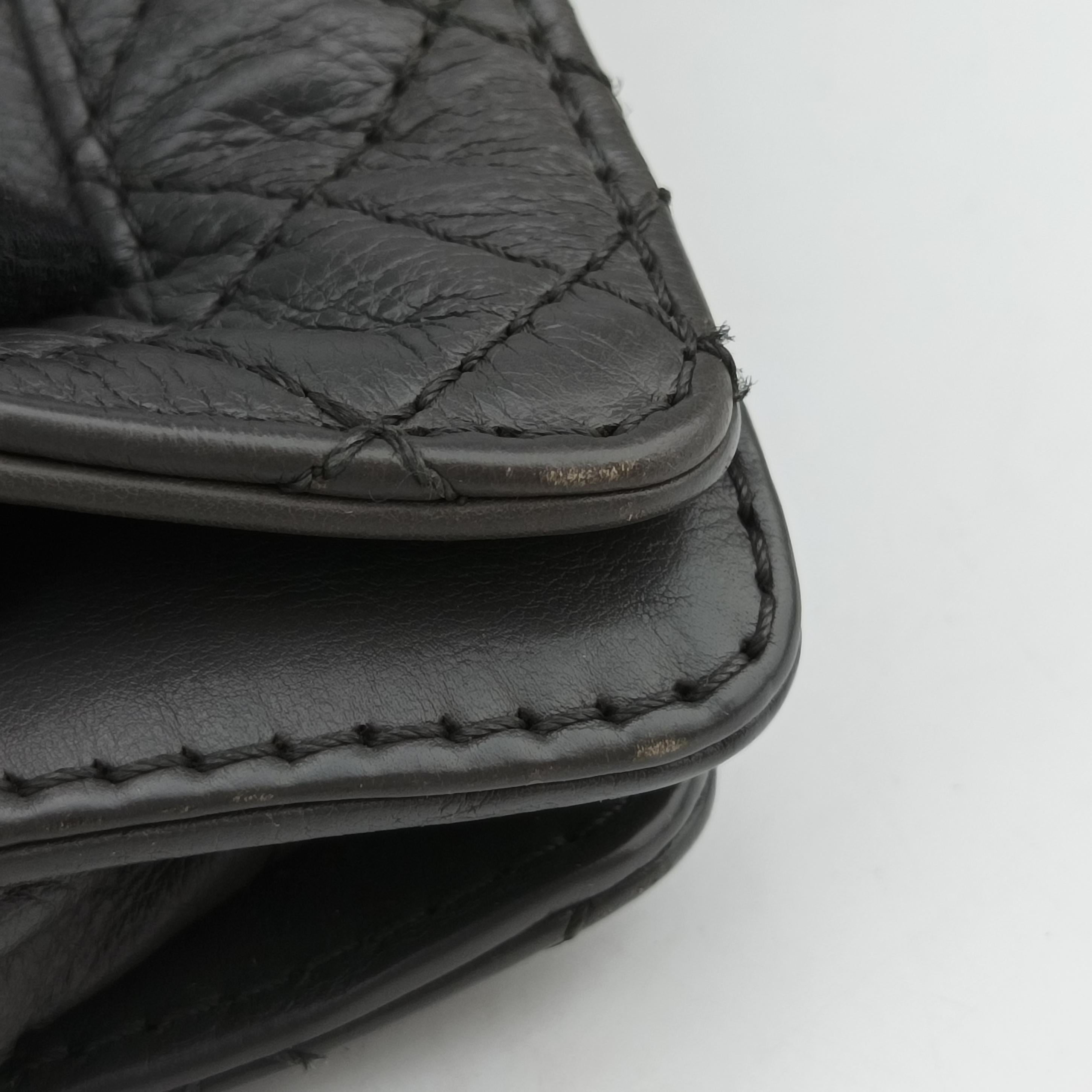 Pre-owned Chanel BOY CHANEL Grey leather A67948 shoulderbag | stylenewstar