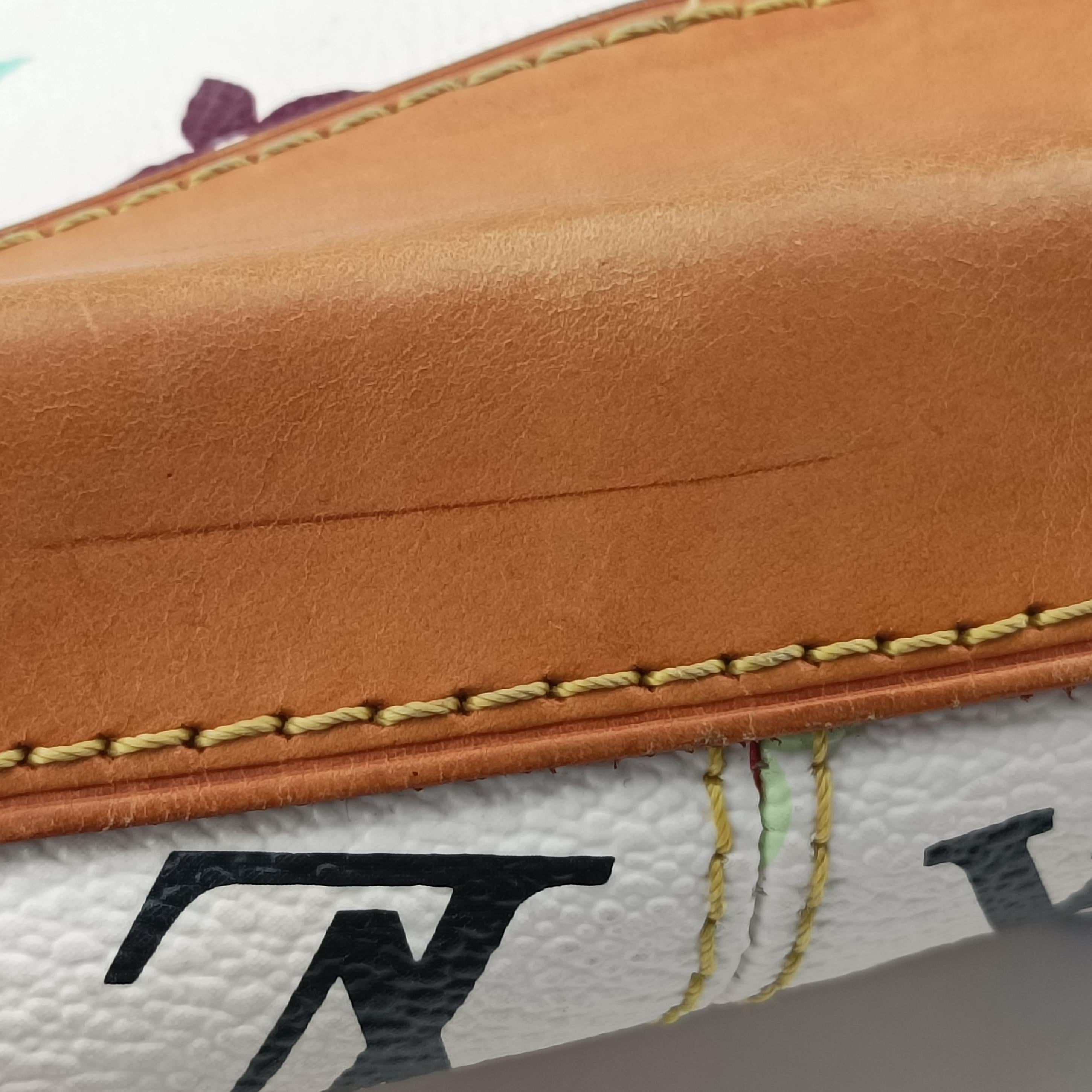 Pre-owned Louis Vuitton URSULA White Monogram Multicolor M40123 handbag | stylenewstar