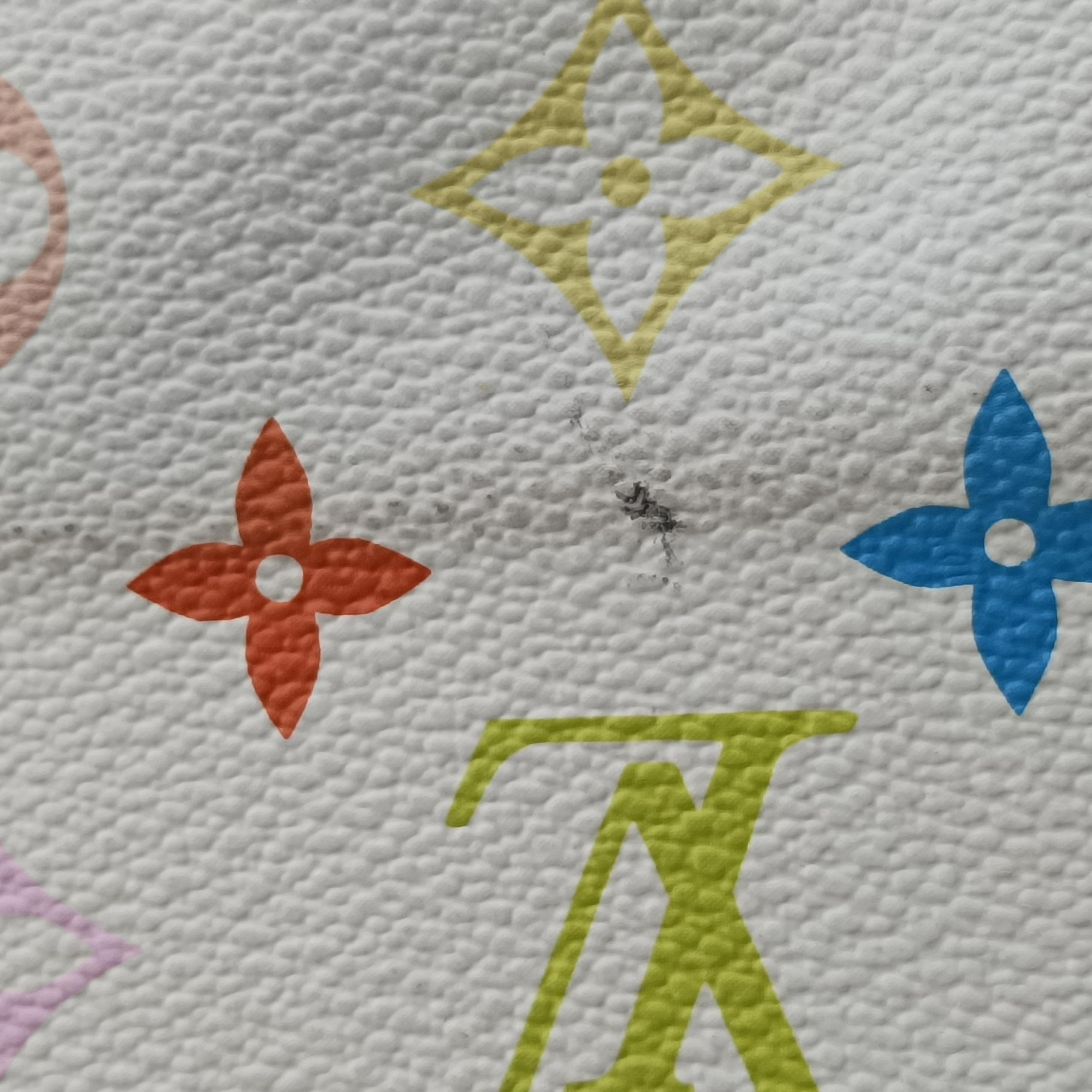 Pre-owned Louis Vuitton URSULA White Monogram Multicolor M40123 handbag | stylenewstar