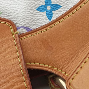 Pre-owned Louis Vuitton URSULA White Monogram Multicolor M40123 handbag | stylenewstar