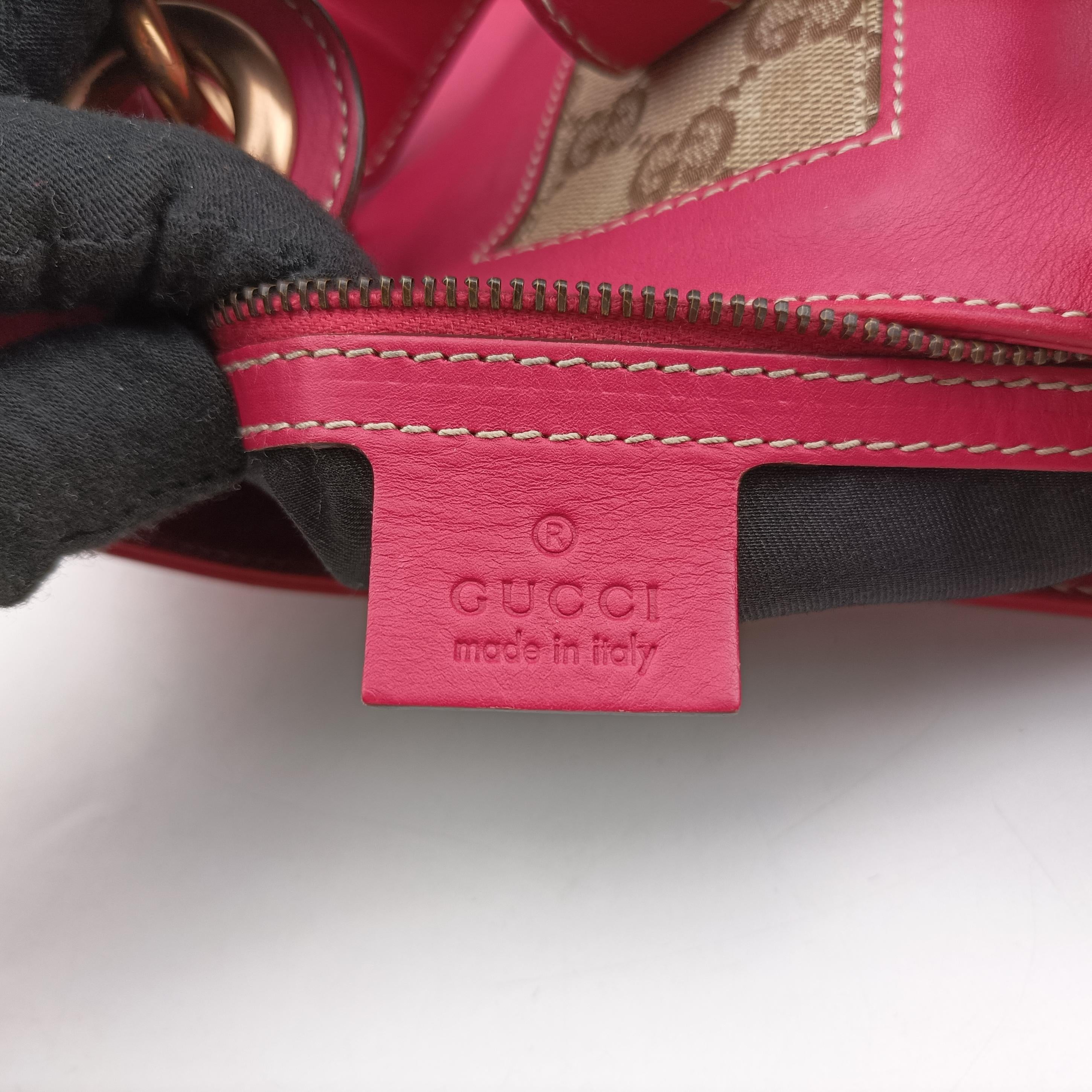 Pre-owned Gucci New Jackie Rose Leather 120888 shoulderbag | stylenewstar