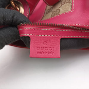 Pre-owned Gucci New Jackie Rose Leather 120888 shoulderbag | stylenewstar