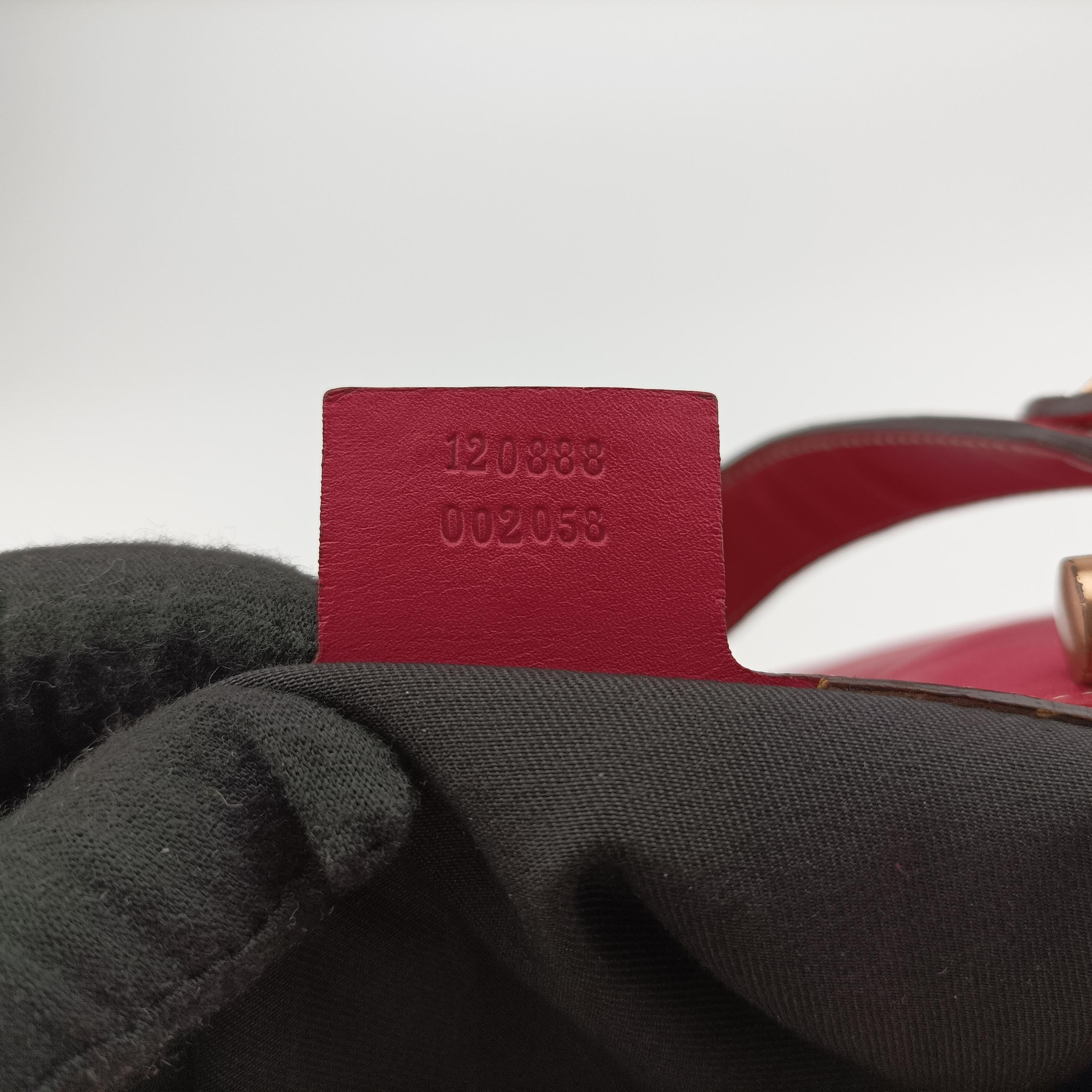 Pre-owned Gucci New Jackie Rose Leather 120888 shoulderbag | stylenewstar