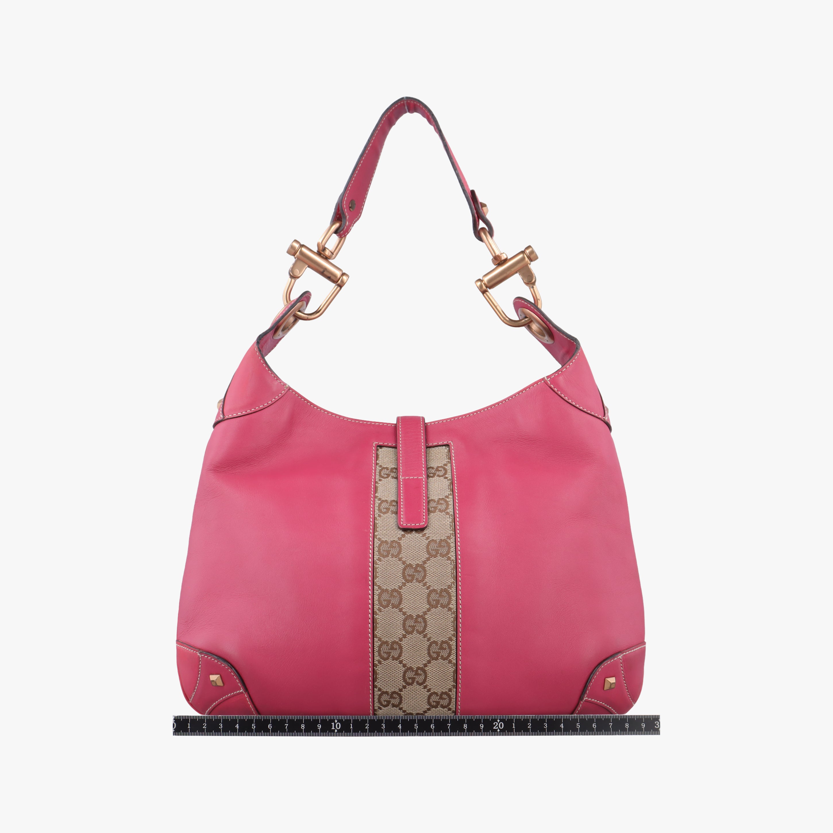 Pre-owned Gucci New Jackie Rose Leather 120888 shoulderbag | stylenewstar