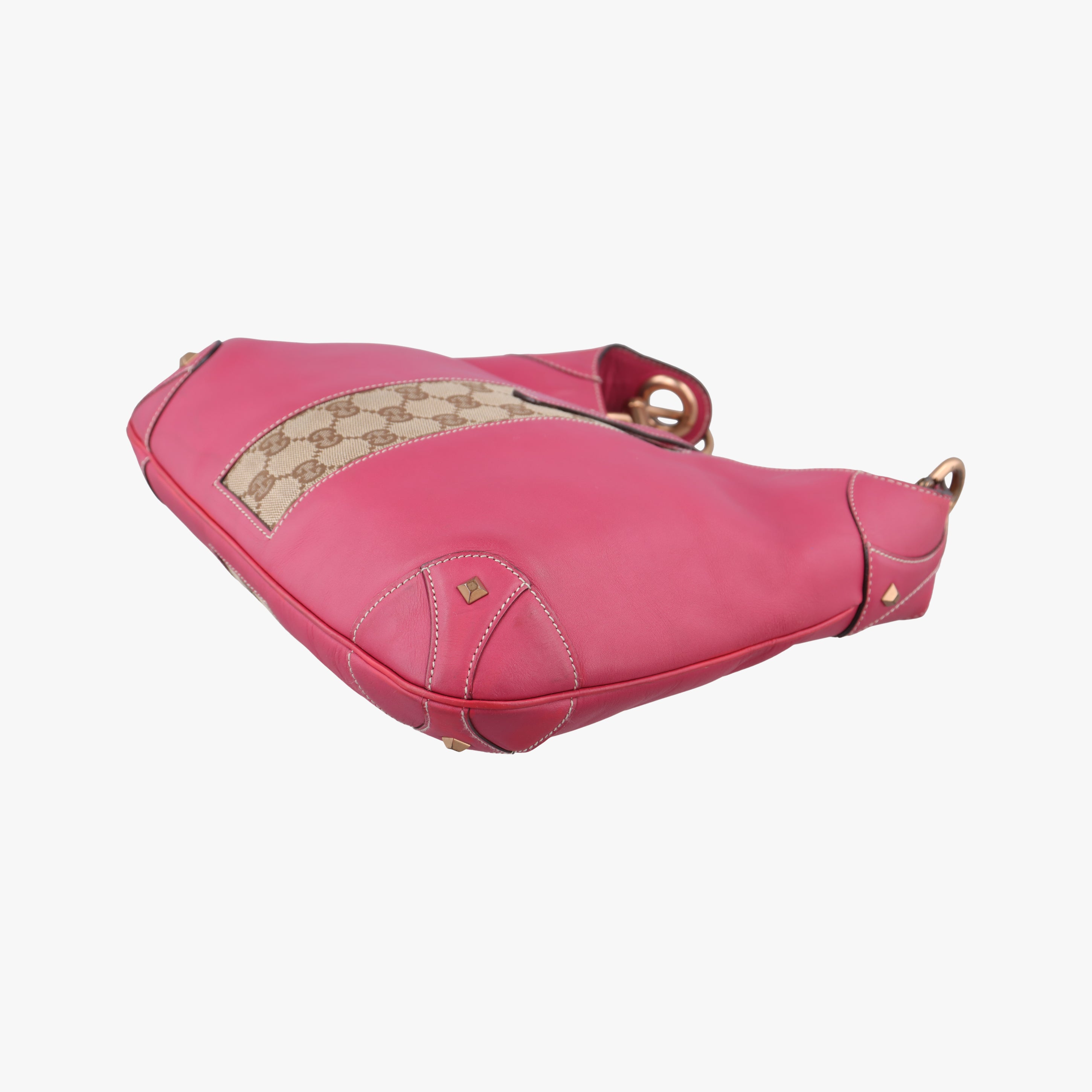Pre-owned Gucci New Jackie Rose Leather 120888 shoulderbag | stylenewstar