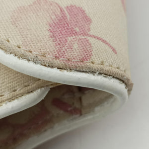 Pre-owned Christian Dior Cherry Blossom Flower Baguette White×Multicolour canvas  handbag | stylenewstar