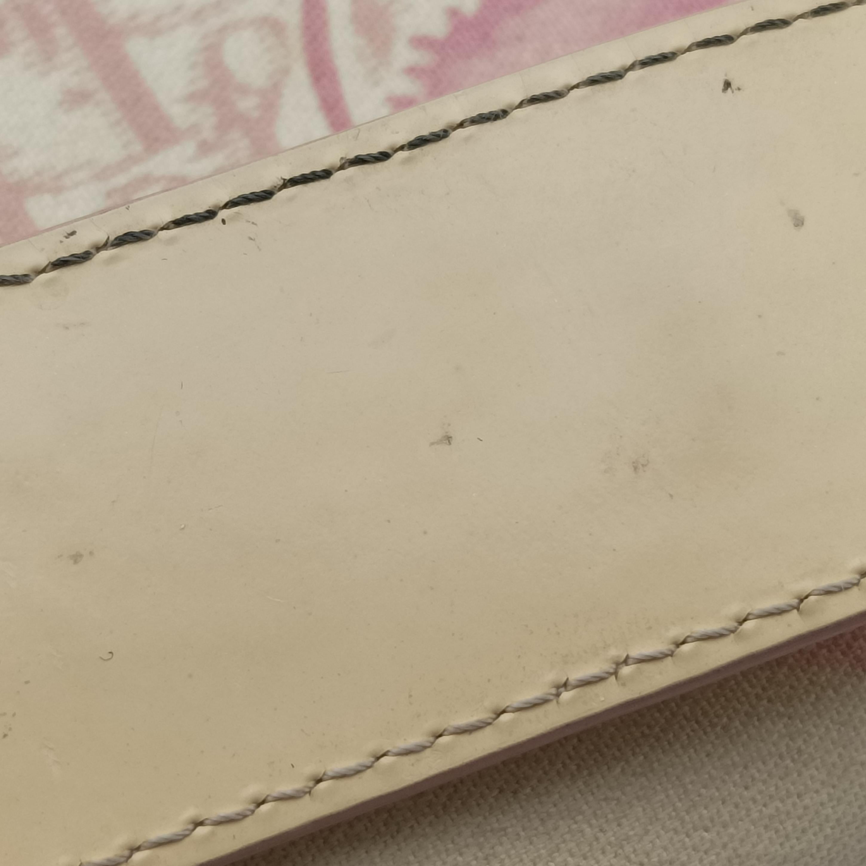 Pre-owned Christian Dior Cherry Blossom Flower Baguette White×Multicolour canvas  handbag | stylenewstar