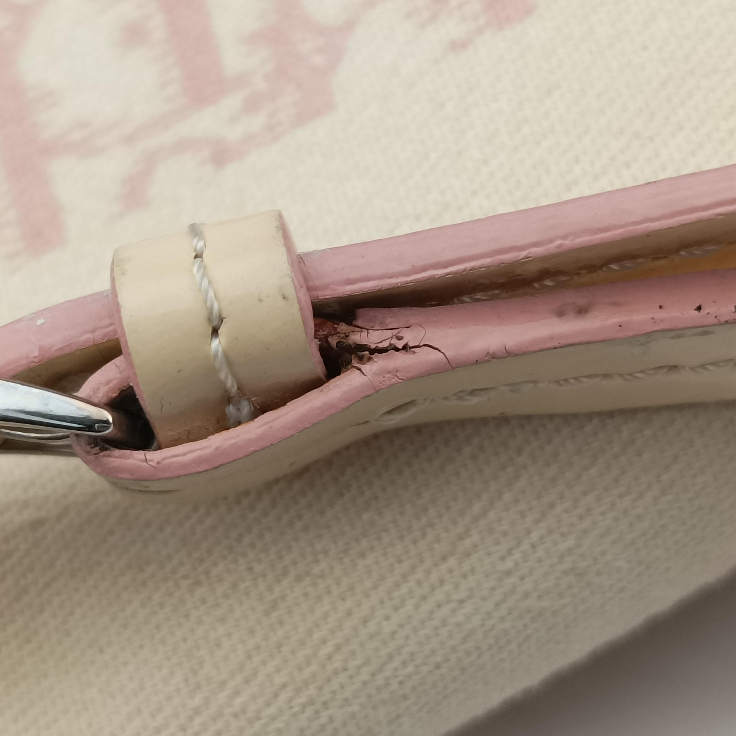 Pre-owned Christian Dior Cherry Blossom Flower Baguette White×Multicolour canvas  handbag | stylenewstar