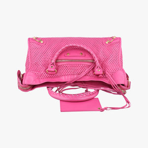 Secondhand Balenciaga Classic City Pink leather  shoulderbag | stylenewstar