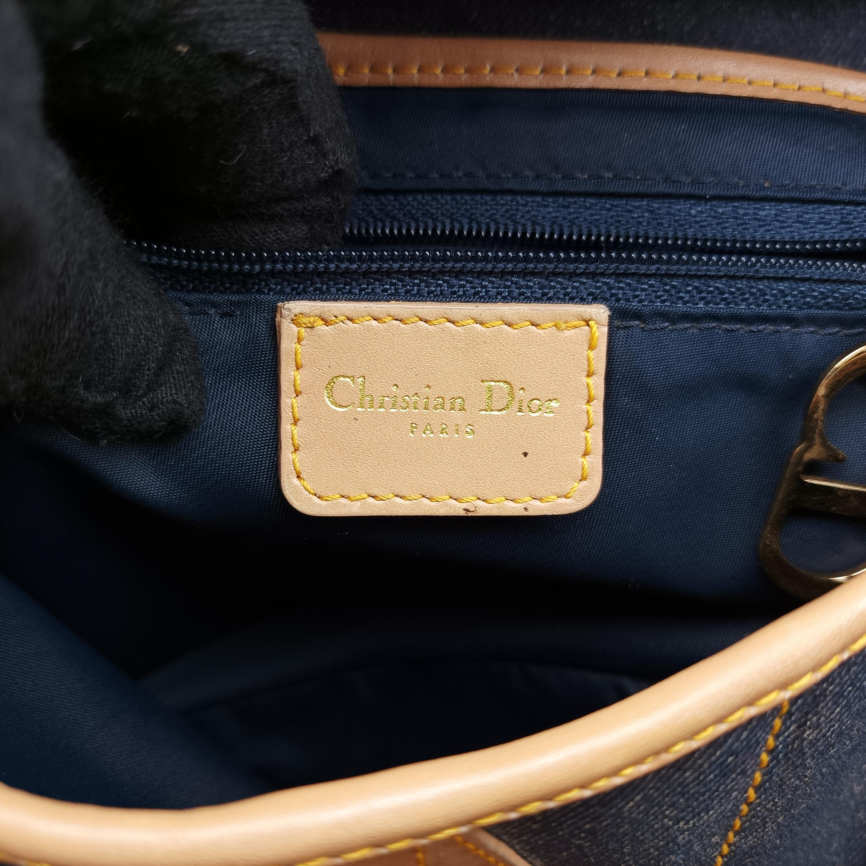 Vintage Christian Dior Saddlebags Blue Denim  handbag | stylenewstar