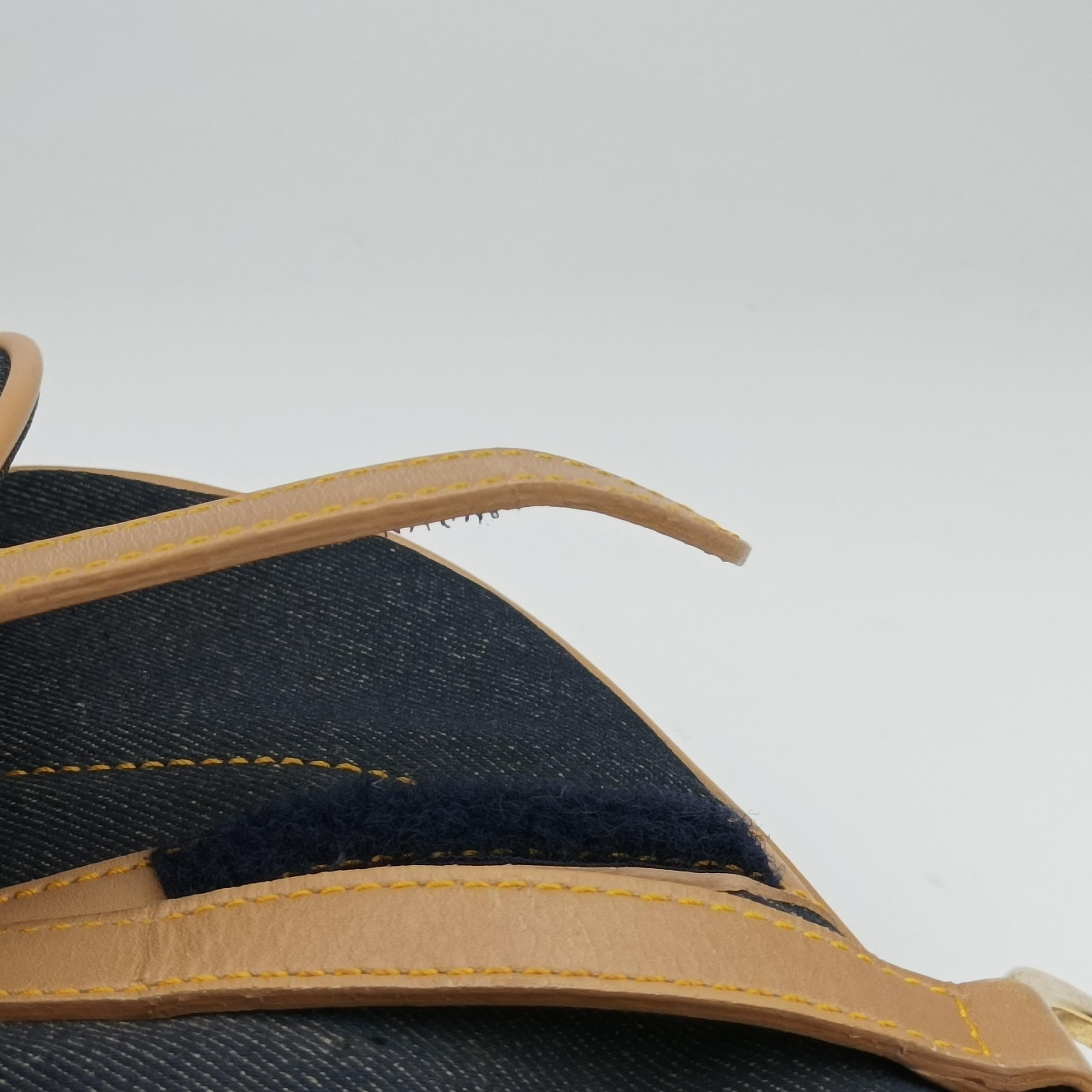 Vintage Christian Dior Saddlebags Blue Denim  handbag | stylenewstar