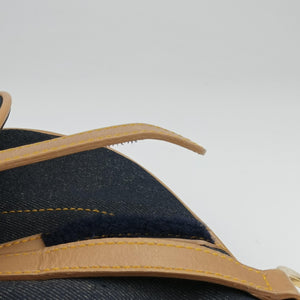 Vintage Christian Dior Saddlebags Blue Denim  handbag | stylenewstar