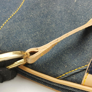 Vintage Christian Dior Saddlebags Blue Denim  handbag | stylenewstar