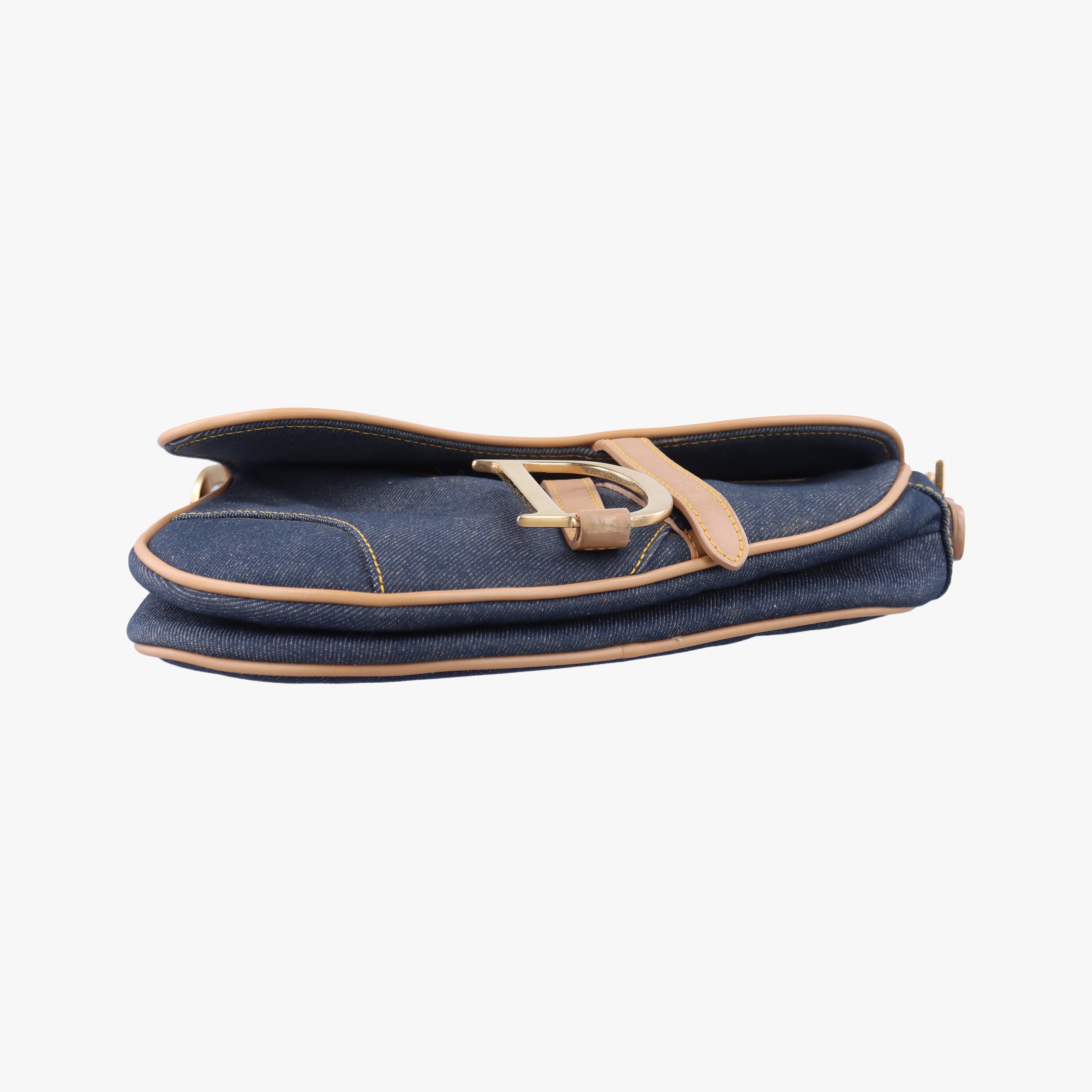 Vintage Christian Dior Saddlebags Blue Denim  handbag | stylenewstar