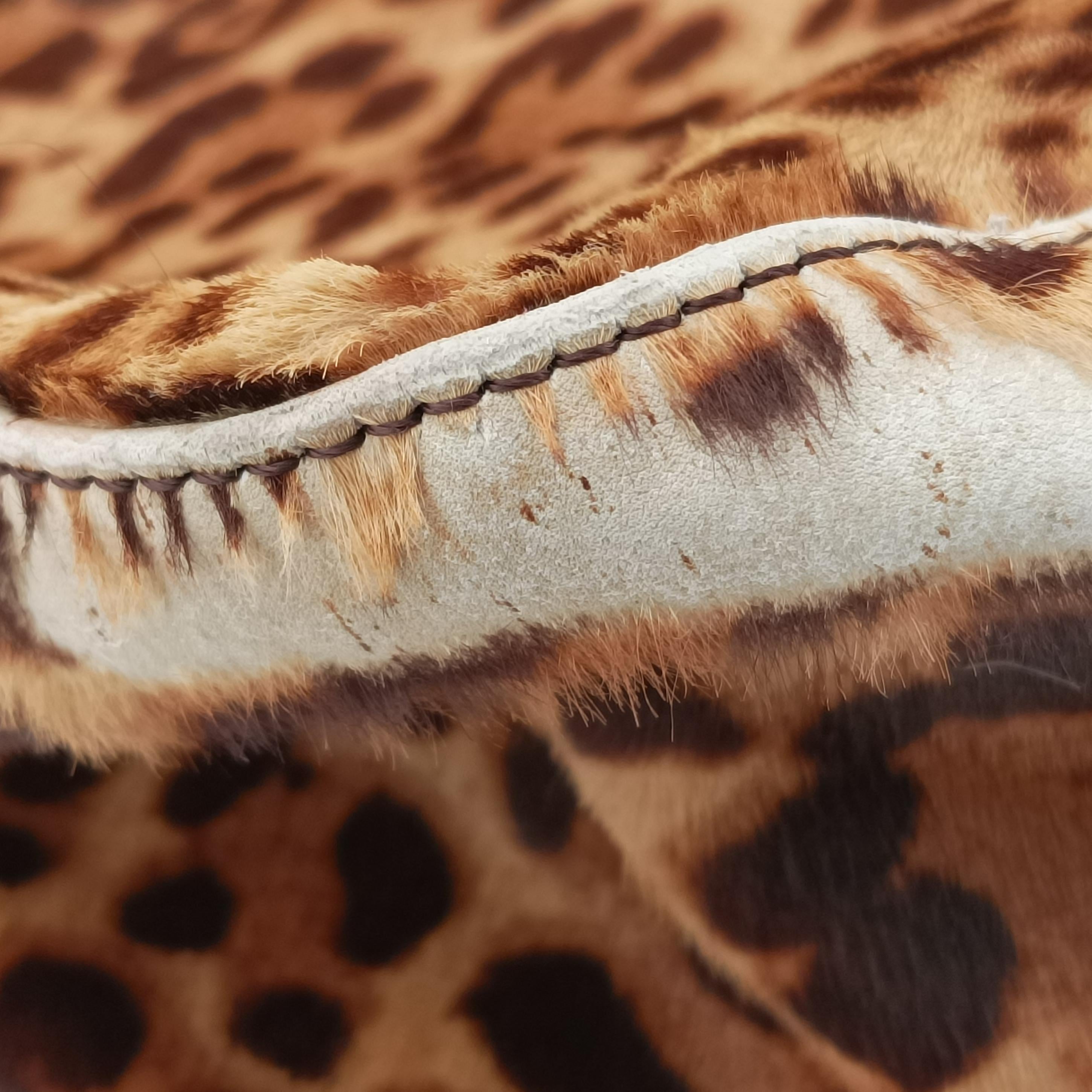 Pre-owned Fendi Big Mamma Forever Flap Multicolour ponyhair 8BR638 shoulderbag | stylenewstar