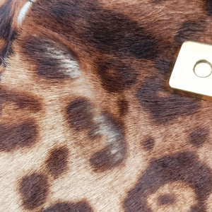 Pre-owned Fendi Big Mamma Forever Flap Multicolour ponyhair 8BR638 shoulderbag | stylenewstar