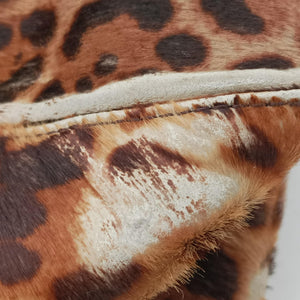 Pre-owned Fendi Big Mamma Forever Flap Multicolour ponyhair 8BR638 shoulderbag | stylenewstar