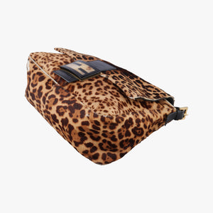 Pre-owned Fendi Big Mamma Forever Flap Multicolour ponyhair 8BR638 shoulderbag | stylenewstar