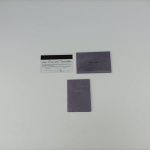 Pre-owned Prada City Calf Astrology Cahier ブルー×ブラック Saffiano leather×Leather  shoulderbag | stylenewstar