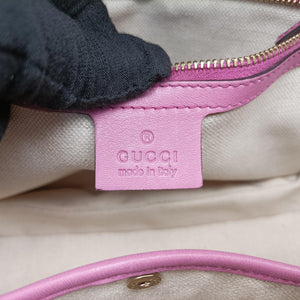 Pre-owned Gucci New Bamboo Orange Patent 254884 handbag | stylenewstar