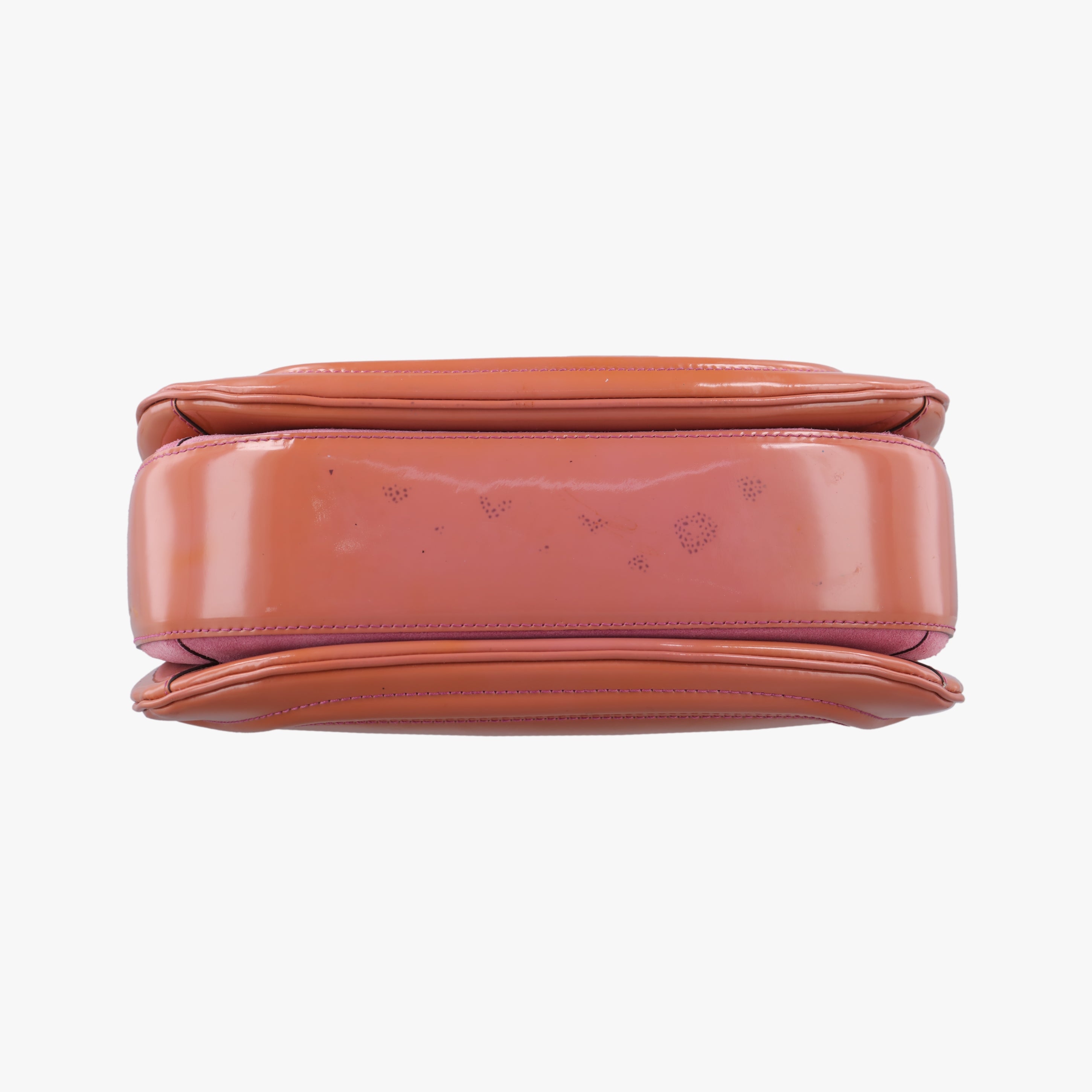 Pre-owned Gucci New Bamboo Orange Patent 254884 handbag | stylenewstar