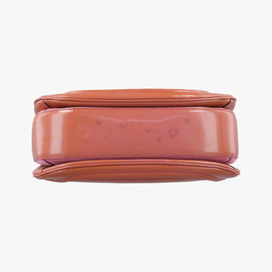 Pre-owned Gucci New Bamboo Orange Patent 254884 handbag | stylenewstar